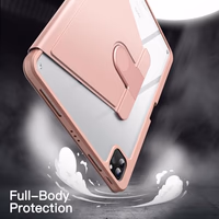 JETech Rotating Case for iPad Pro 11-Inch 2022/2021(4th/3rd gen) with Pencil Holder, 360 Degree Rotation Protective Stand Cover Clear Back, Auto Wake/Sleep (Rose Gold) thumbnail 4