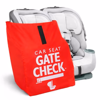 J.L. Childress Gate Check Travel Bag for Car Seats - Car Seat Travel Bag for Airplane, Fits All Baby & Infant Carriers, Airport Accessories for Gate Check, Flying Essentials, AirTag Compatible - Red thumbnail 1