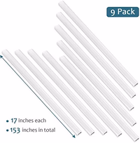 ZhiYo Wire Covers for 2 Cords, 153in White Cord Cover Kit, Cable Cover Paintable, Cable Concealer thumbnail 2