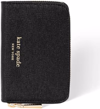 kate spade new york Devin Zip Magnetic Wallet/Card Holder - Compatible with MagSafe Phones and Cases - Black thumbnail 1