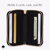 kate spade new york Devin Zip Magnetic Wallet/Card Holder - Compatible with MagSafe Phones and Cases - Black thumbnail 4