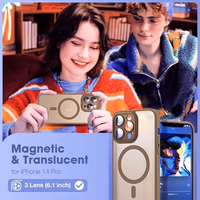 YEMORAN Compatible with iPhone 14 JFGCX-14PR-BR Desert Brown thumbnail 3