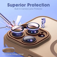 YEMORAN Compatible with iPhone 14 JFGCX-14PR-BR Desert Brown thumbnail 4
