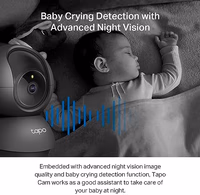 Tapo 2K Indoor Pan/Tilt Wired Security Camera - Works as a Baby Monitor & Pet Camera, Motion Detection, 2-Way Audio, Siren, Night Vision, No-Subscription Local Storage or Optional Cloud, C211 (2-Pack) thumbnail 5