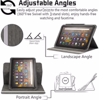 11 11.5 Inch Tablet Case,360 Degree Rotatable Kickstand Multiple Viewing Stand Case Cover for 10.5" 10.9" 11" 11.5" and All 10.5-11.5 Inch Touchscreen Tablet,Mint Green thumbnail 3