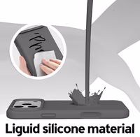 Designed for iPhone 17 Pro Max Case,Premium Liquid Silicone with [Soft Anti-Scratch Microfiber Lining] Shockproof Slim Protective Phone Case for Men Women,Gray thumbnail 5