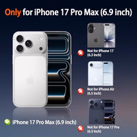 Designed for iPhone 17 Pro Max Case,Premium Liquid Silicone with [Soft Anti-Scratch Microfiber Lining] Shockproof Slim Protective Phone Case for Men Women,Gray thumbnail 2