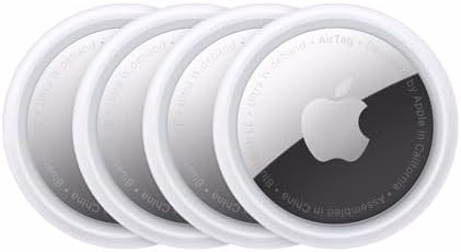 Apple AirTag (1st Generation) - 4 Pack. Keep Track of and find Your Keys, Wallet, Luggage, Backpack, and More. Simple one-tap Set up with iPhone or iPad, Bluetooth - View 1 of 6