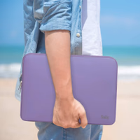 15.6 Inch Laptop Sleeve, Resistant Neoprene Notebook Computer Pocket Case/Tablet Briefcase Carrying Bag Compatible for Asus/Dell/Fujitsu/HP/Sony/Toshiba/Acer- (Purple) thumbnail 5