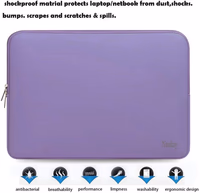 15.6 Inch Laptop Sleeve, Resistant Neoprene Notebook Computer Pocket Case/Tablet Briefcase Carrying Bag Compatible for Asus/Dell/Fujitsu/HP/Sony/Toshiba/Acer- (Purple) thumbnail 4