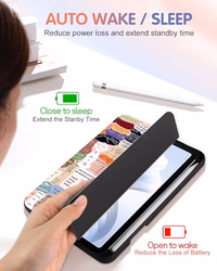 for iPad Mini 7 Case - for iPad Mini 6th/7th Generation Cases Women Girls Cute Folio Cover Girly Quotes Unique Design Pencil Holder for Apple Mini 6 2021/Mini 7 A17 Pro 2024 Case 8.3 Inch thumbnail 5