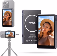 Vlog Selfie Monitor Screen, Magnetic Phone Vlog Selfie Monitor Screen 4K 30fps Bluetooth Remote, Back Camera Monitor for Vlog Live Stream TikTok, Compatible with iPhone & Android thumbnail 1