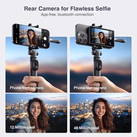 Vlog Selfie Monitor Screen, Magnetic Phone Vlog Selfie Monitor Screen 4K 30fps Bluetooth Remote, Back Camera Monitor for Vlog Live Stream TikTok, Compatible with iPhone & Android thumbnail 5