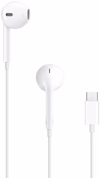 Apple EarPods Headphones with USB-C Plug, Wired Ear Buds with Built-in Remote to Control Music, Phone Calls, and Volume thumbnail 1