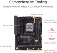 ASUS TUF Gaming B650-PLUS WiFi AMD B650 AM5 Ryzen™ Desktop 9000 8000 and 7000 ATX Motherboard, 14 Power Stages, PCIe® 5.0 M.2, DDR5 Memory, WiFi 6 and 2.5 Gb Ethernet, USB4® Support Aura Sync thumbnail 3