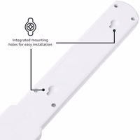 Amazon Basics Surge Protector Power Strip, 6-Outlet with 200J Protection, Circuit Breaker, LED Indicator, On/Off Switch, Wall-Mounting, 2ft Extension Cord, White, 2-Pack thumbnail 3