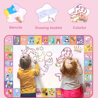 Toddlers Toys Water Doodle Mat: 48 X 32 Inch Large Mess Free Coloring & Drawing Mat - Instant Drying - Kids Educational Toys for Girls Age 3-5 Home Activities - Birthday/Christmas Gifts for Girls Boys thumbnail 5
