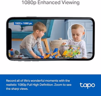 Tapo 1080P Indoor Wired Security Camera - Works as a Baby Monitor & Pet Camera, Motion Detection, 2-Way Audio, Siren, Night Vision, Subscription-Free Local Storage or Optional Cloud, C101 thumbnail 3