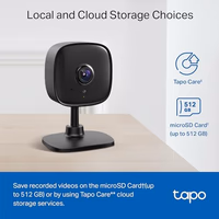 Tapo 1080P Indoor Wired Security Camera - Works as a Baby Monitor & Pet Camera, Motion Detection, 2-Way Audio, Siren, Night Vision, Subscription-Free Local Storage or Optional Cloud, C101 thumbnail 4