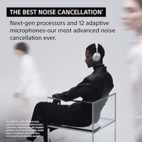 Sony WH-1000XM6 The Best Noise Canceling Wireless Headphones, HD NC Processor QN3, 12 Microphones, Adaptive NC Optimizer, Mastered by Engineers, Studio-Quality, 30-Hour Battery, Black thumbnail 3