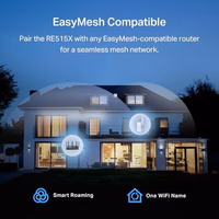 TP-Link RE515X AX1500 WiFi 6 Range Extender w/Ethernet Port | 1.5G Dual-Band Wireless Repeater Amplifier | Up to 1800 Sq. Ft., 64 Devices | Internet Signal Booster | APP Setup | EasyMesh Compatible thumbnail 4