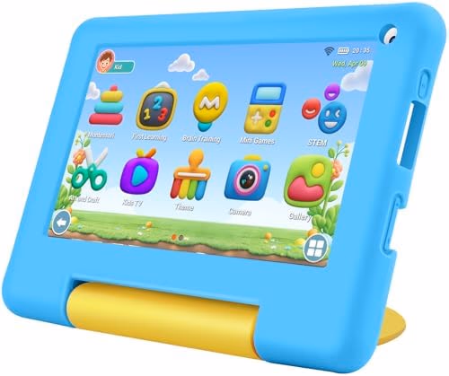 Kids Tablet 7IN Children Tablets for Kids 3-7 Android Tablet for Toddler Boys Girls, Educational Toddler Tablets with WIFI Touch Screen, Dual Camera, Kids Learning APP for Child Ages 3 to12 (Blue) - View 1 of 6