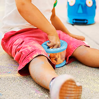 Munchkin Snack Catcher Toddler Snack Cups, No Spill, 2 Pack, Blue/Green thumbnail 2