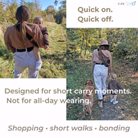 Toddler Sling Carrier – Adjustable Cotton Hip Carrier for Short Carries, Quick On & Off, 10–45 lbs (8 Months–4 Years) thumbnail 4