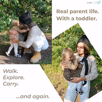 Toddler Sling Carrier – Adjustable Cotton Hip Carrier for Short Carries, Quick On & Off, 10–45 lbs (8 Months–4 Years) thumbnail 3