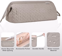 KarSyon Shark Flex Style Case for Airwrap Hair Dryer Brush Revlon Hair Tools Travel Bag Carrying Case Flat Curling Iron Organizer (Camel) thumbnail 5