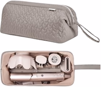 KarSyon Shark Flex Style Case for Airwrap Hair Dryer Brush Revlon Hair Tools Travel Bag Carrying Case Flat Curling Iron Organizer (Camel) thumbnail 2