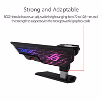 ASUS ROG Herculx Graphics Card Anti-Sag Holder Bracket (Solid Zinc Alloy Construction, Easy Toolless Installation, Included Spirit Level, Adjustable Height, Wide Compatibility, Aura Sync RGB) thumbnail 2