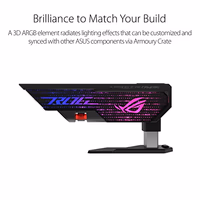 ASUS ROG Herculx Graphics Card Anti-Sag Holder Bracket (Solid Zinc Alloy Construction, Easy Toolless Installation, Included Spirit Level, Adjustable Height, Wide Compatibility, Aura Sync RGB) thumbnail 3