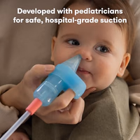 Frida Baby Electric NoseFrida Pro Nasal Aspirator for Baby, Hospital Grade Suction, Nose Sucker for Baby & Toddler, Nasal Aspirator for Congestion Relief, 5 Suction Levels, 2 Tips, Cordless with Case thumbnail 2