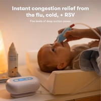 Frida Baby Electric NoseFrida Pro Nasal Aspirator for Baby, Hospital Grade Suction, Nose Sucker for Baby & Toddler, Nasal Aspirator for Congestion Relief, 5 Suction Levels, 2 Tips, Cordless with Case thumbnail 3