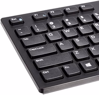 Amazon Basics Wired QWERTY Keyboard, Works with Windows, Plug and Play, Easy to Use with Media Control, Full-Sized, Black thumbnail 3