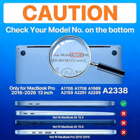 KECC Compatible with MacBook Pro 13 inch Case 2020-2025, 2016-2019 Release M2 M1 A2338 A2289 A2251 A2159 A1989 A1706 A1708 Plastic Hard Shell + Keyboard Cover, Purple Flower thumbnail 2