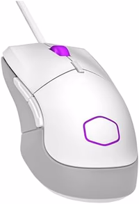 Cooler Master MM310 Wire Gaming Mouse White, Adjustable 12,000 DPI, Palm|Claw Grip, PixArt Optical Sensor, Ultraweave Cable, PTFE Feet, RGB Lighting (MM-310-WWOL1) thumbnail 2