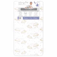 Dream On Me Twilight 5” 2-in-1 Breathable Spring Coil Crib & Toddler Mattress – Firm Infant Side & Plush Toddler Side, Reversible Design, Waterproof Vinyl Cover, GREENGUARD Gold & JPMA Certified thumbnail 1