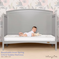 Dream On Me Twilight 5” 2-in-1 Breathable Spring Coil Crib & Toddler Mattress – Firm Infant Side & Plush Toddler Side, Reversible Design, Waterproof Vinyl Cover, GREENGUARD Gold & JPMA Certified thumbnail 2