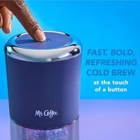 Mr. Coffee® Express Cold Brew Coffee Maker, 10-Minute Cold Brew Coffee Machine, Indigo thumbnail 3
