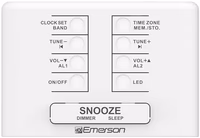 Emerson CKS1500 SmartSet Dual Alarm Clock Radio with AM/FM, 0.9” Blue LED Display, 4-Level Dimmer, Blue Accent Light, Sleep Timer & Auto Time Setting thumbnail 5