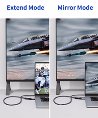 JSAUX DisplayPort to HDMI Cable 10FT, Uni Directional, DP Source to HDMI Display, UHD 1440P/2K@60Hz, 4K@30Hz, Nylon Cord for Desktops, Graphics Cards, and Laptops with Native DisplayPort Output thumbnail 4