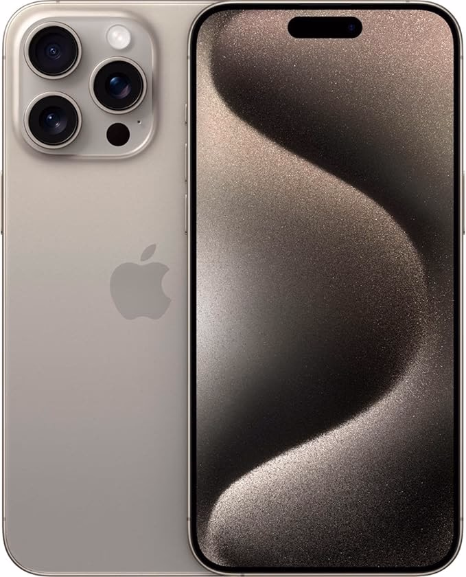 Apple iPhone 15 Pro Max, 512GB, Natural Titanium - Unlocked (Renewed Premium) - View 1 of 3