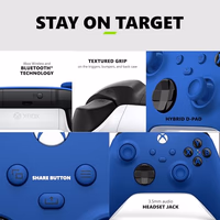 Xbox Wireless Gaming Controller (2025) – Shock Blue – Play on Xbox, Windows, Android, iOS, FireTV Sticks, Smart TVs, VR Headsets thumbnail 4