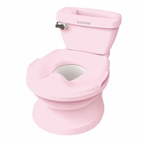 Ingenuity My Size Potty Pro in Pink, Infant Potty Training Toilet, Lifelike Flushing Sound, for Ages 18 Months, Up to 50 Pounds thumbnail 1
