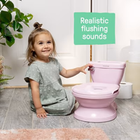 Ingenuity My Size Potty Pro in Pink, Infant Potty Training Toilet, Lifelike Flushing Sound, for Ages 18 Months, Up to 50 Pounds thumbnail 4