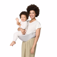 Ergobaby Lift Ergonomic Baby Hip Seat Carrier with Storage, Comfortable Wide Waistbelt and Lumbar Support (17lbs - 45lbs) - Anti-slip Toddler Carrier - Pearl Grey thumbnail 1
