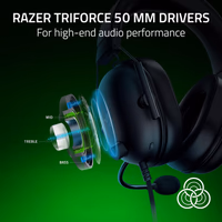 Razer BlackShark V2 X Xbox Gaming Headset: 50mm Drivers - Cardioid Mic - Lightweight - Comfortable, Noise Isolating Earcups - for Xbox Series X, Series S, PS5, PC, Switch via 3.5mm Audio Jack - Black thumbnail 2