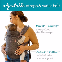 Infantino Flip 4-in-1 Convertible Baby Carrier, Adjustable, Ergonomic Babywearing, Registry Essential, Baby Carrier for Newborn to Toddler, Leopard thumbnail 4